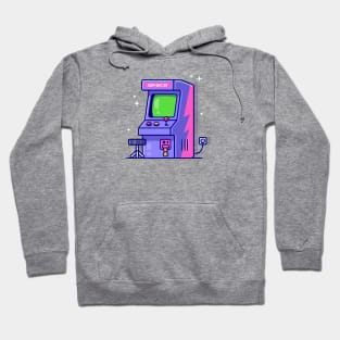 Arcade Machine Cartoon Hoodie